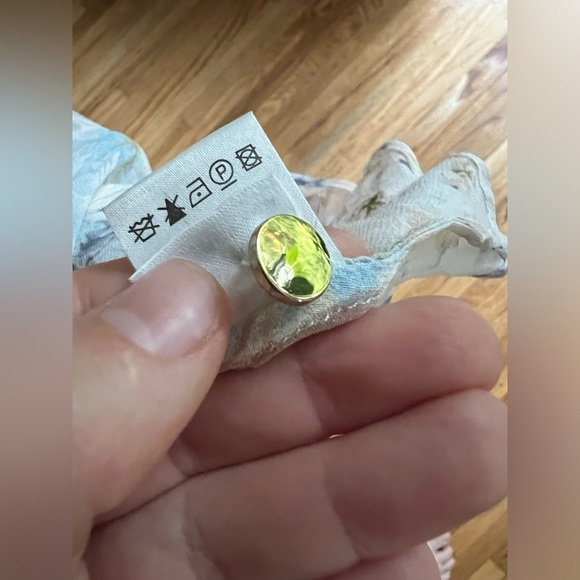 Zimmermann Blue and White Floral Print Silk Top, size 3 - Picture 2 of 8